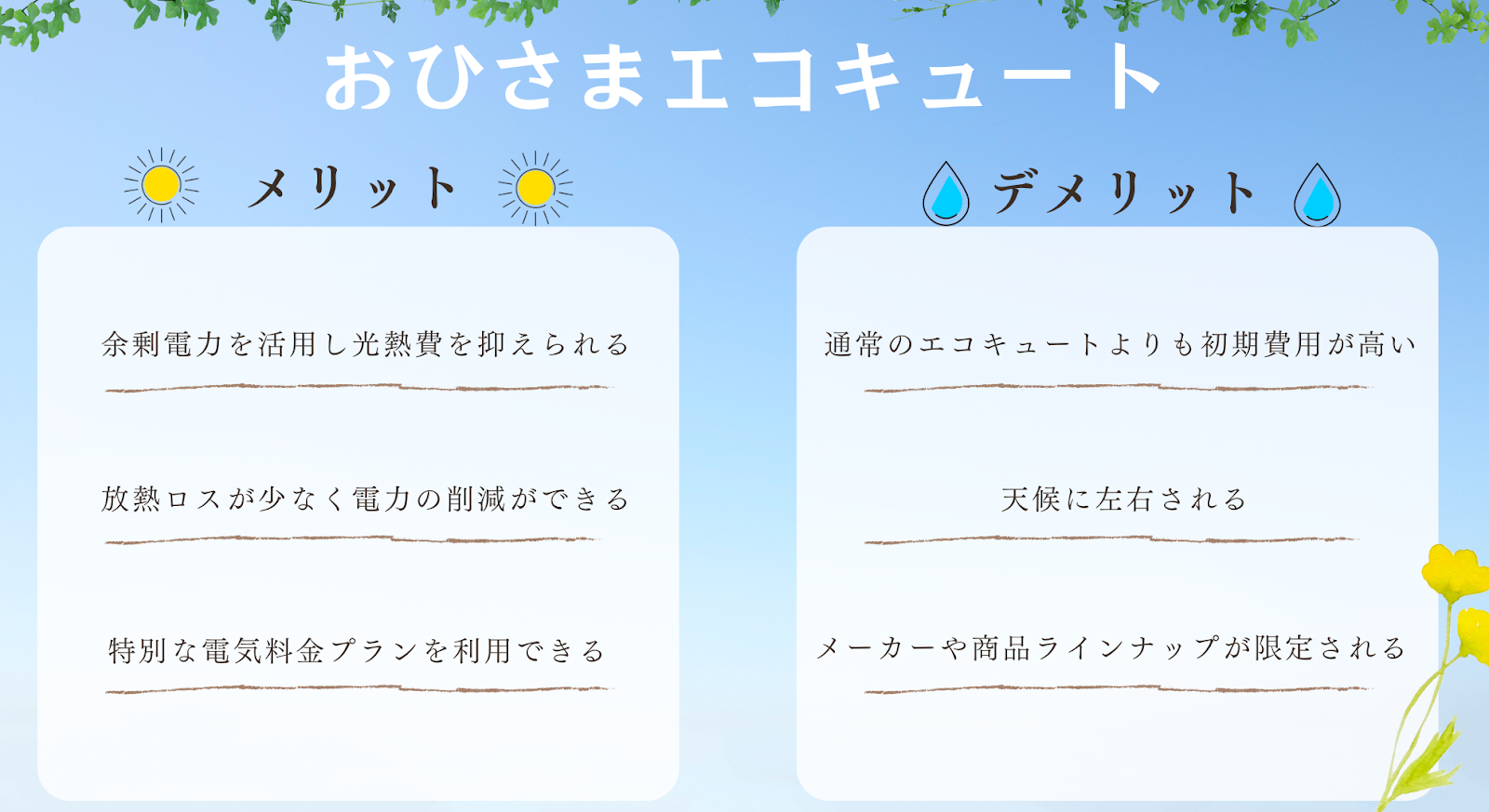 おひさまエコキュートとは？人気のメーカーや特徴、評判を解説